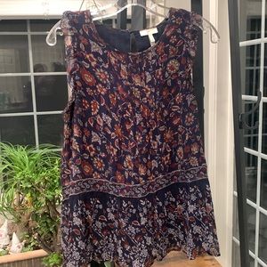 Joie. Navy floral blouse. Size. Medium. Excellent condition.